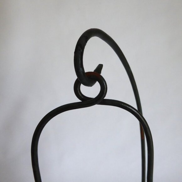 NEW 13.75” HANGING METAL & GLASS LANTERN TEA LIGHT CANDLE HOLDER STAND ODDITY - Picture 11 of 13